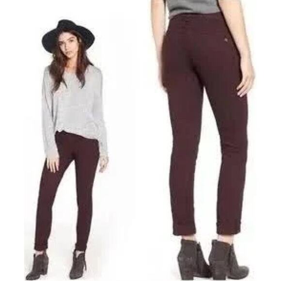 Rag & Bone Jeans Pants W1503C0369BUR Burgundy Women 25 Straight Leg Designer - Picture 14 of 14